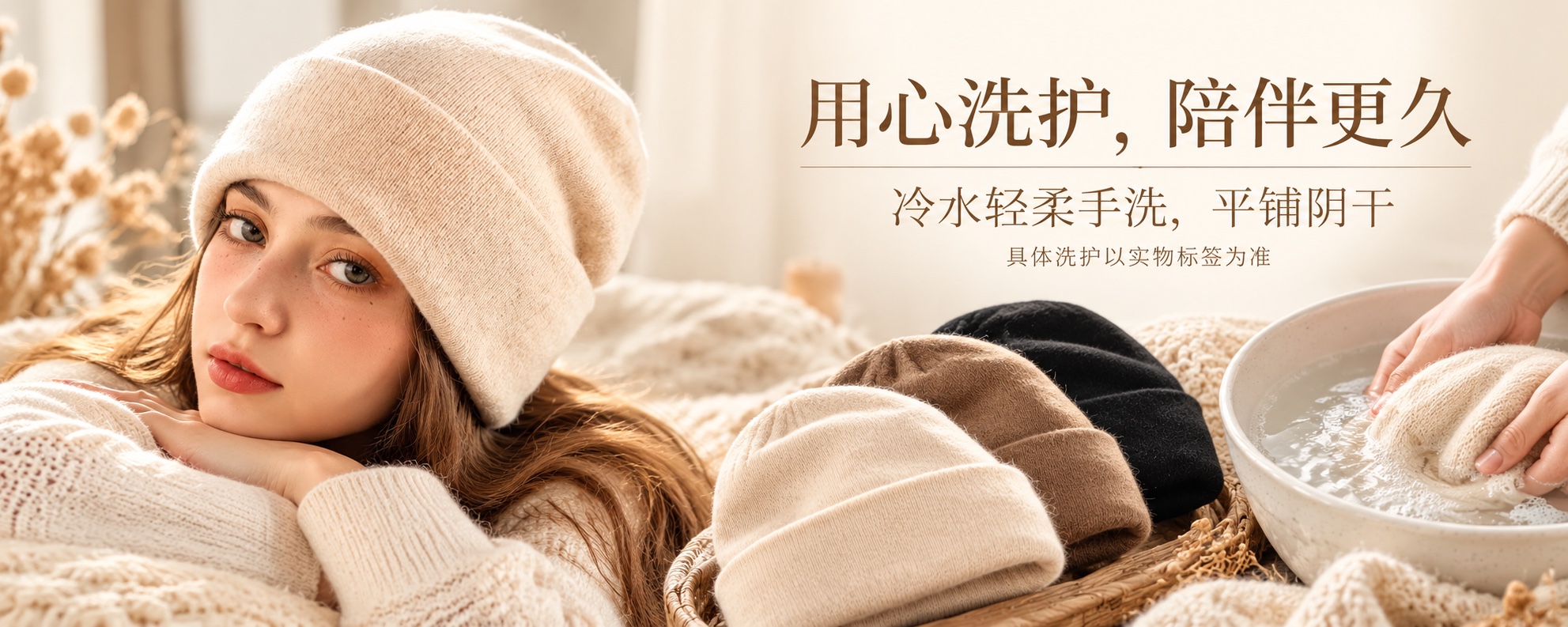 【即将到货】全羊毛翻边针织帽|细针与粗针·21款可选 5