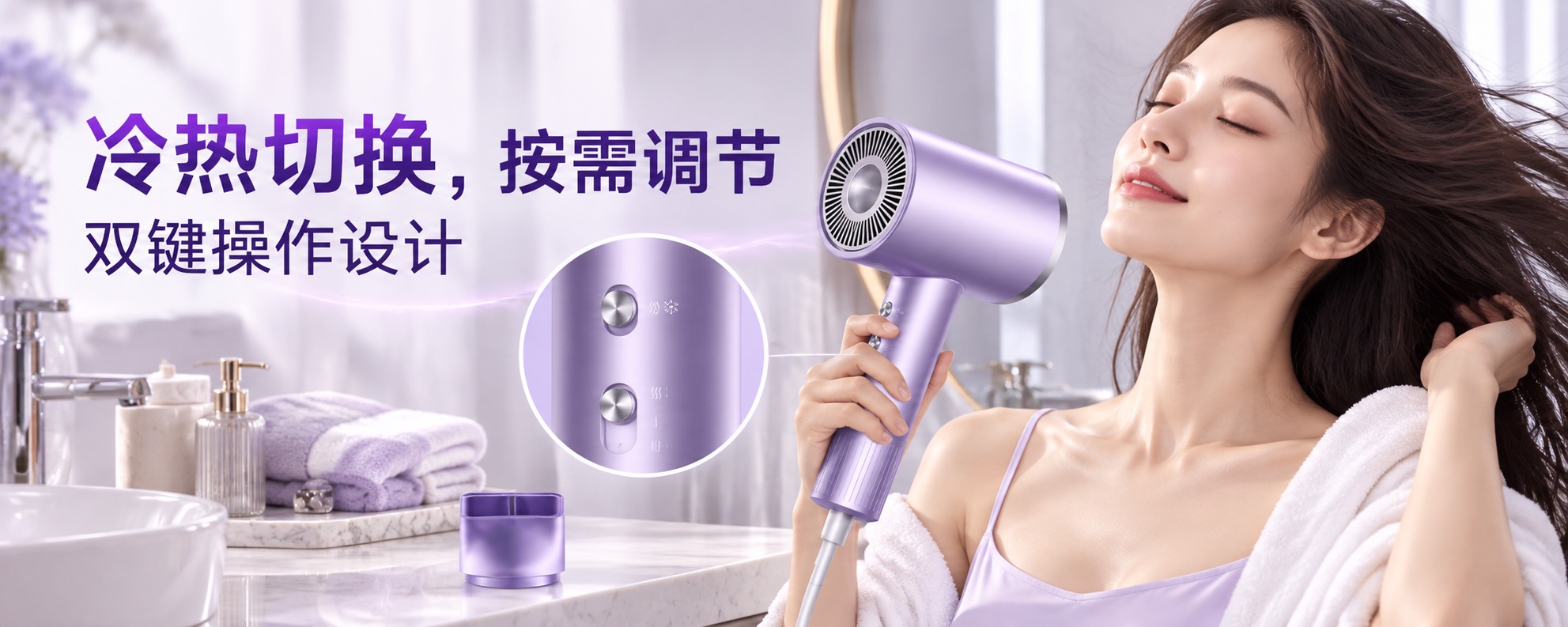 【即将到货】轻巧家用吹风机|紫白银三色·标准与礼盒款 2