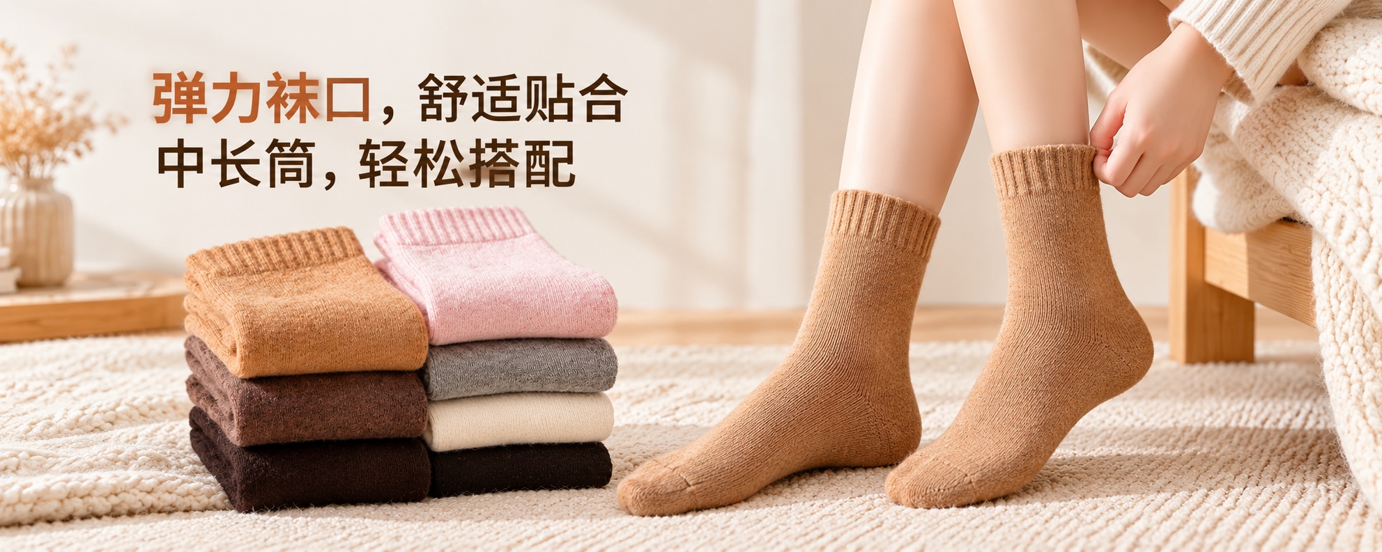 【即将到货】加绒毛圈保暖长袜|3双/5双装·均码 3