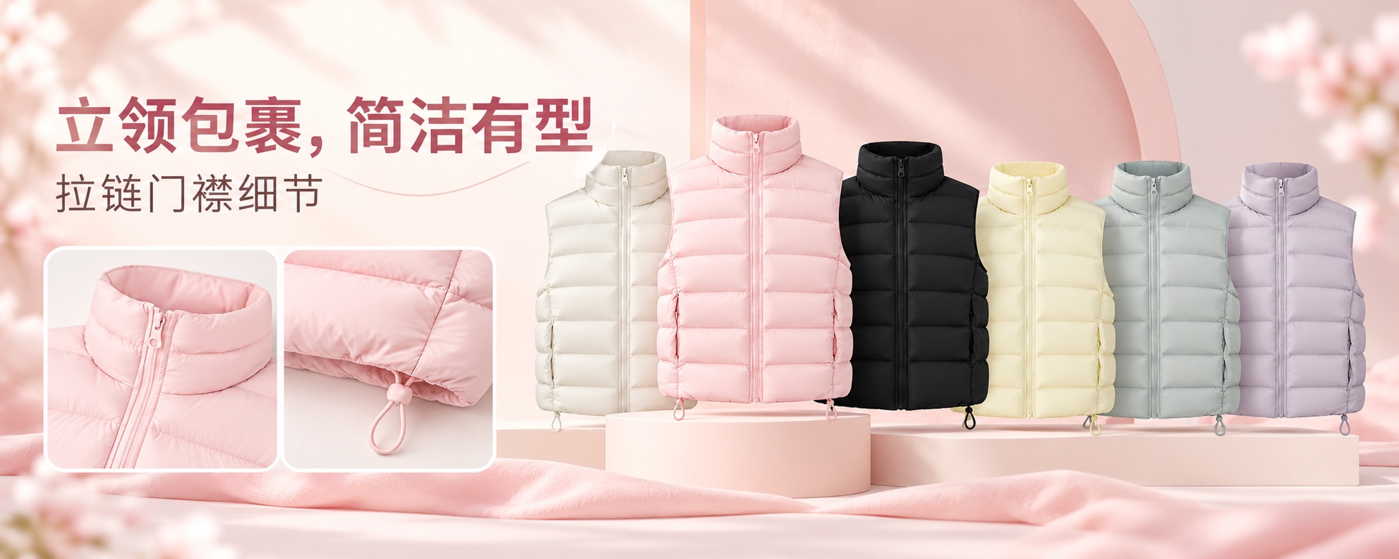 【即将到货】立领轻暖绗缝马甲｜六色可选·S–XL 2