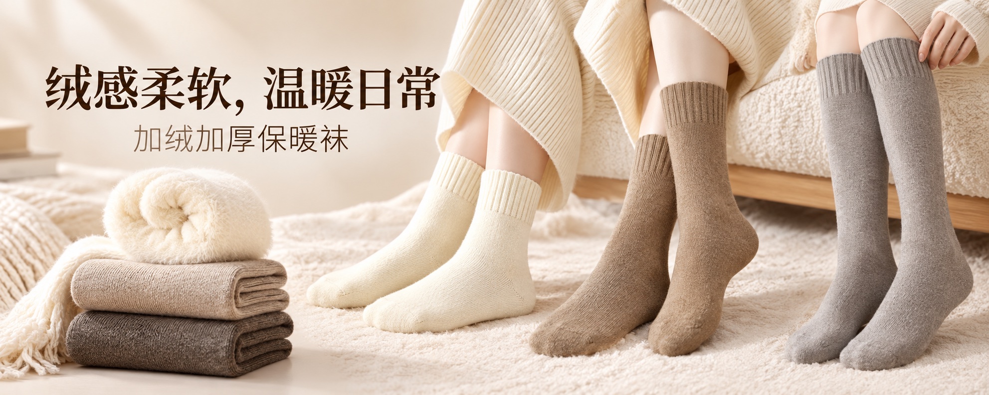 【即将到货】加绒加厚保暖袜|男女款·多色组合 1