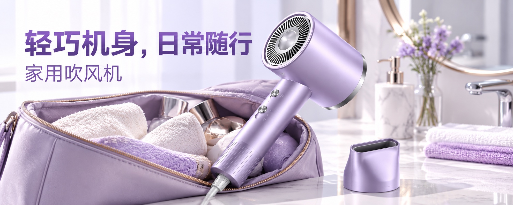 【即将到货】轻巧家用吹风机|紫白银三色·标准与礼盒款 1