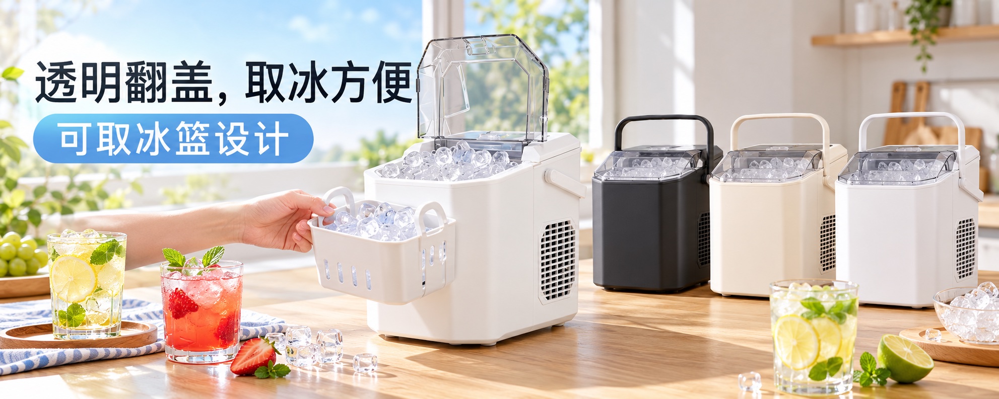 【即将到货】桌面家用制冰机|子弹冰·多配置可选·220V 2