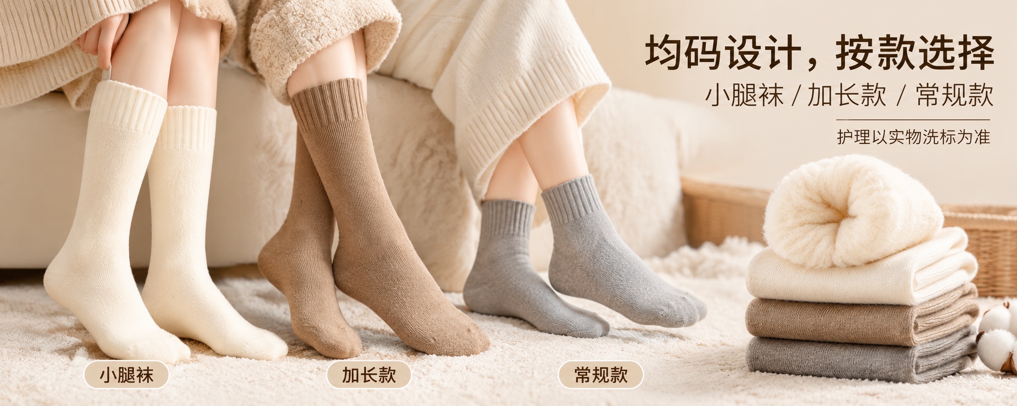【即将到货】加绒加厚保暖袜|男女款·多色组合 5