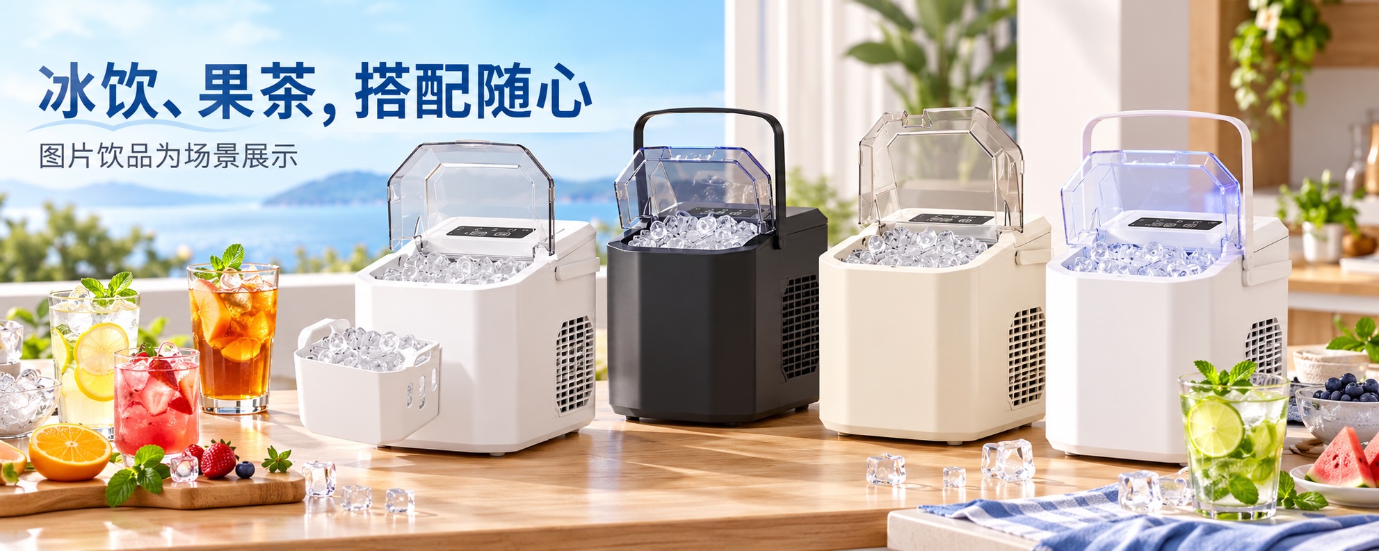 【即将到货】桌面家用制冰机|子弹冰·多配置可选·220V 4