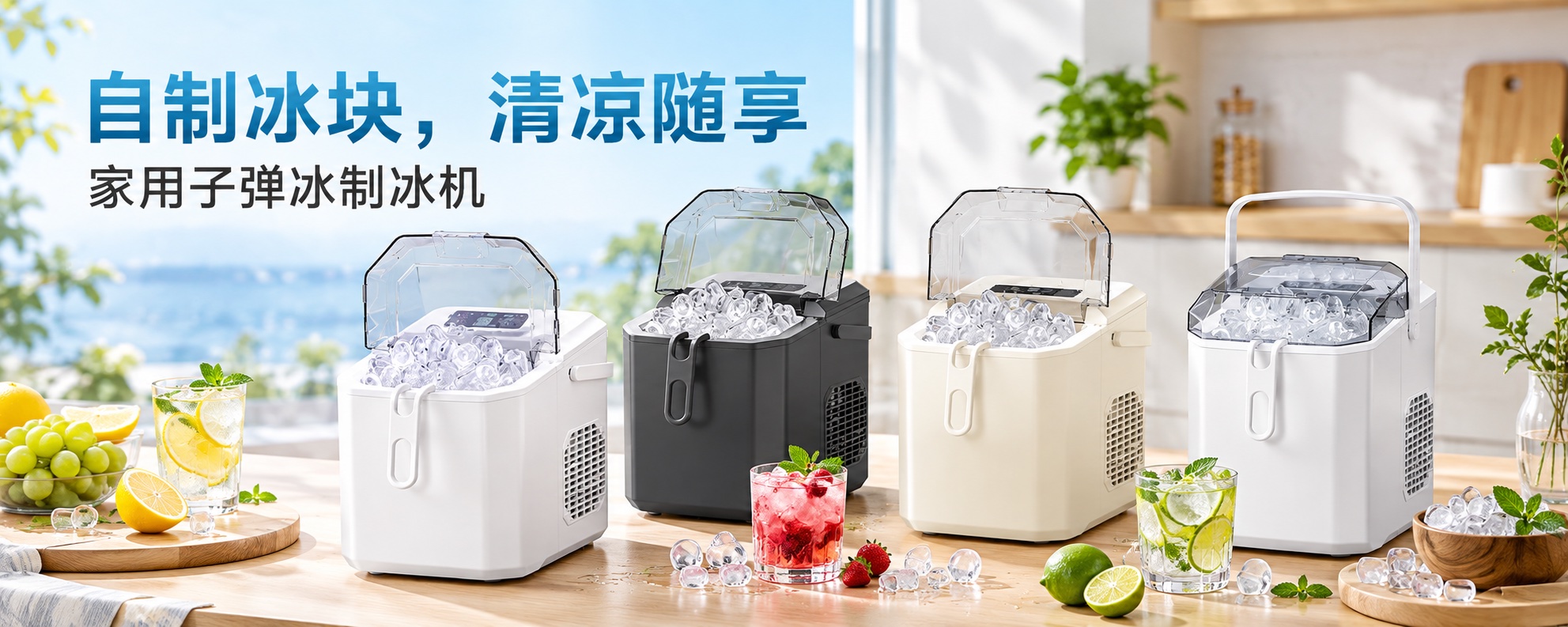 【即将到货】桌面家用制冰机|子弹冰·多配置可选·220V 1