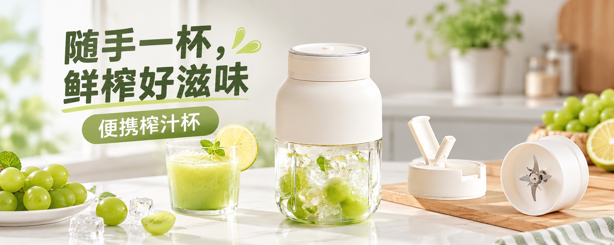 【即将到货】便携榨汁杯|一杯双盖·PC/Tritan材质可选 1