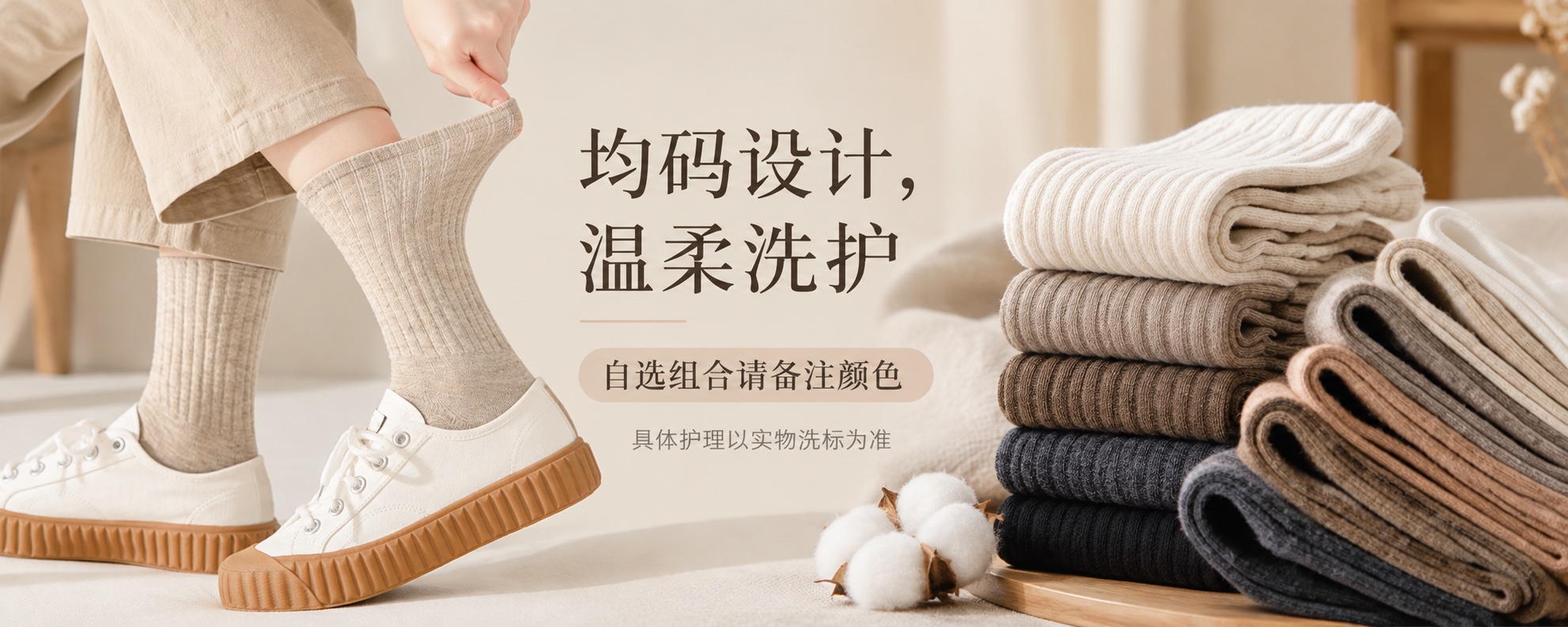 【即将到货】纯色罗纹中筒袜|五双组合·均码 5