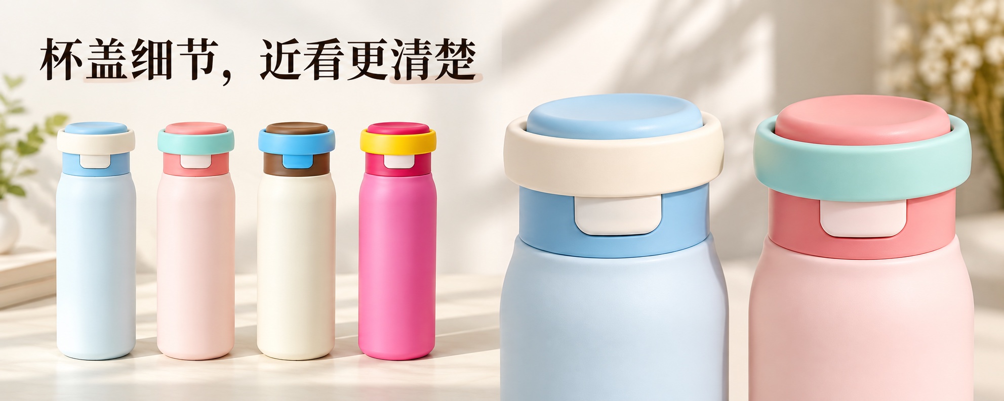 【即将到货】提环双饮保温杯|500ml·四色可选 3