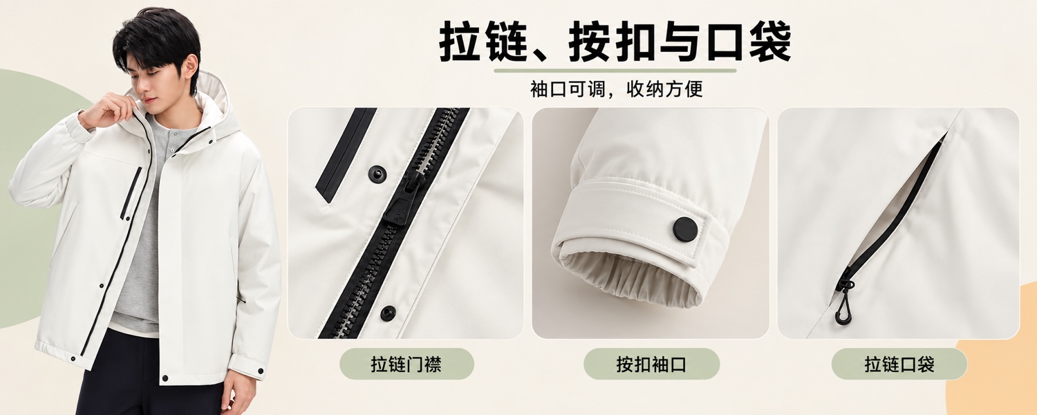 【即将到货】高领连帽鹅绒外套|男女同款·4色·S–2XL 7