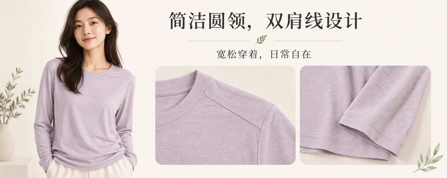【即将到货】一衣多穿|莱赛尔羊毛长袖T恤·8色·M–2XL 4