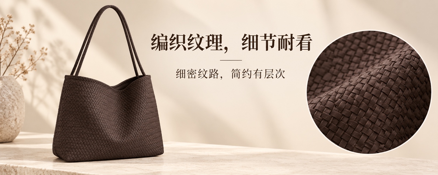 【即将到货】复古咖色编织纹理单肩包|手提肩背·日常百搭 2
