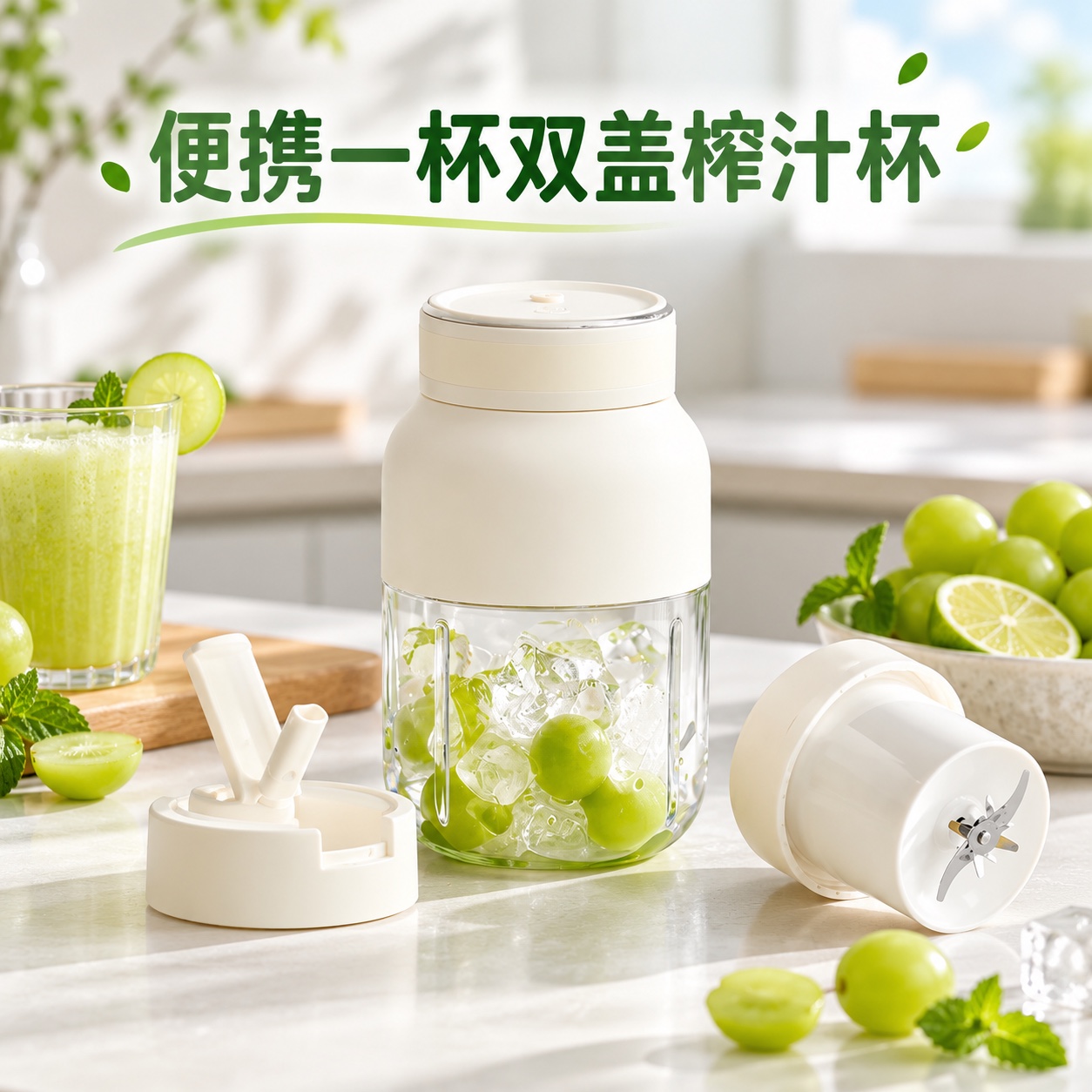 【即将到货】便携榨汁杯｜一杯双盖·PC/Tritan材质可选