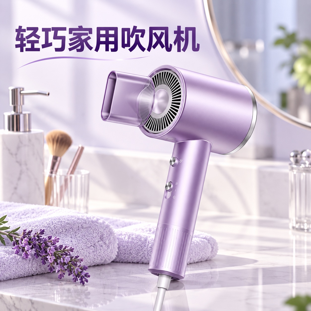 【即将到货】轻巧家用吹风机｜紫白银三色·标准与礼盒款