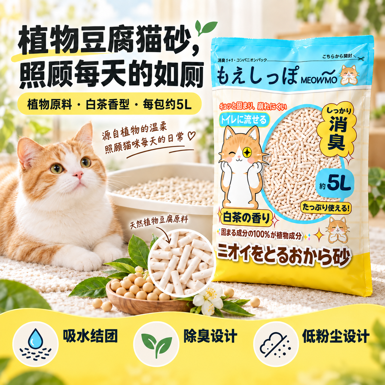 MEOWMO 纯豆腐猫砂 1